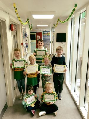 Our Pupil of the Week winners! Well done Lucy, Hannah, Hollie, Aaron, Andrew, Amylee and Philip.