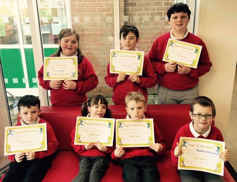 Rewarding effort, positive personal qualities and hard work, our Pupil of the Week recipients: Lucy (P1), Jake (P2), Paschal (P3), Matthew (P4), Tierna (P5), Connor (P6) and Patrick (P7).