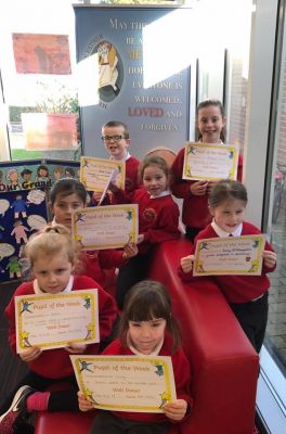It was Pupil of the Week time again this afternoon.