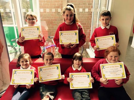 Happy faces all around today as Lucy, Lexi, Hollie, Kieva, Andrew, Darragh and Nicole collected our Pupil of the Week awards!
